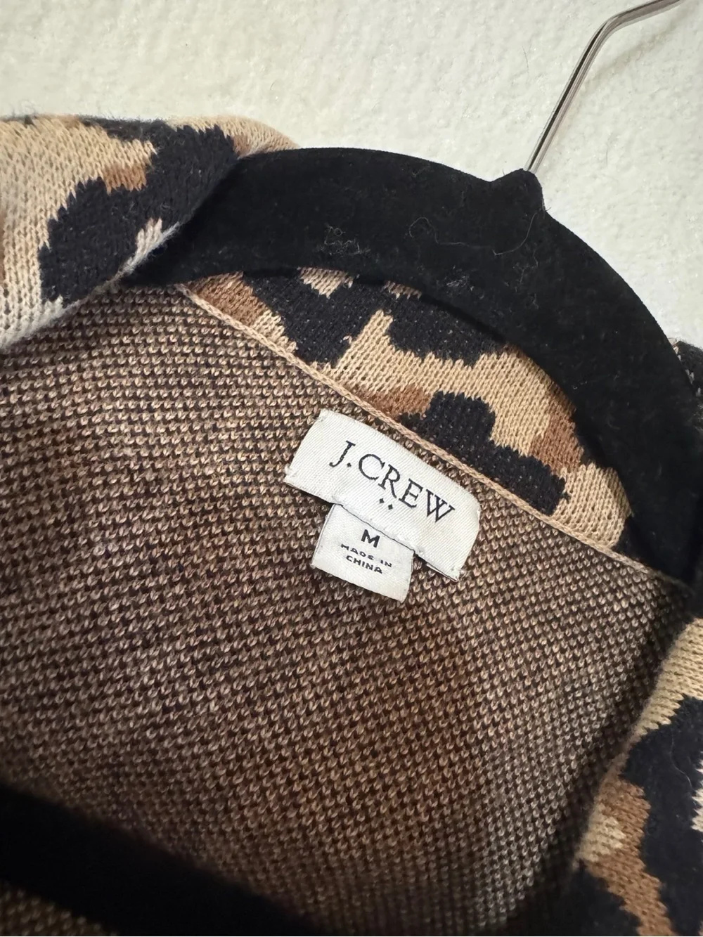 J. Crew crew leopard